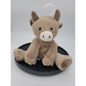 Snug Cow Plush Baby Lovey Farm Stuffed Animal Cuddle Snuggle Tan Toddler Toy New